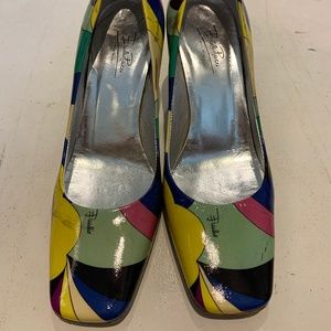 Emilio Pucci Square Toe Pumps
